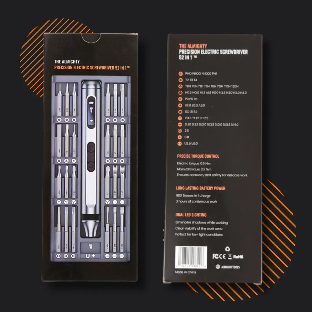 The Almighty Precision Electric Screwdriver 52 in 1™