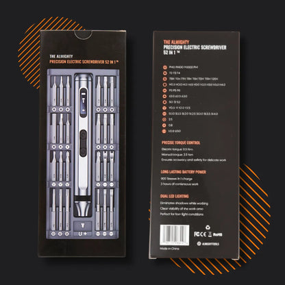 The Almighty Precision Electric Screwdriver 52 in 1™
