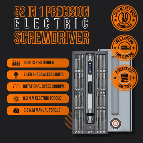 The Almighty™ Precision Electric Screwdriver 52 in 1