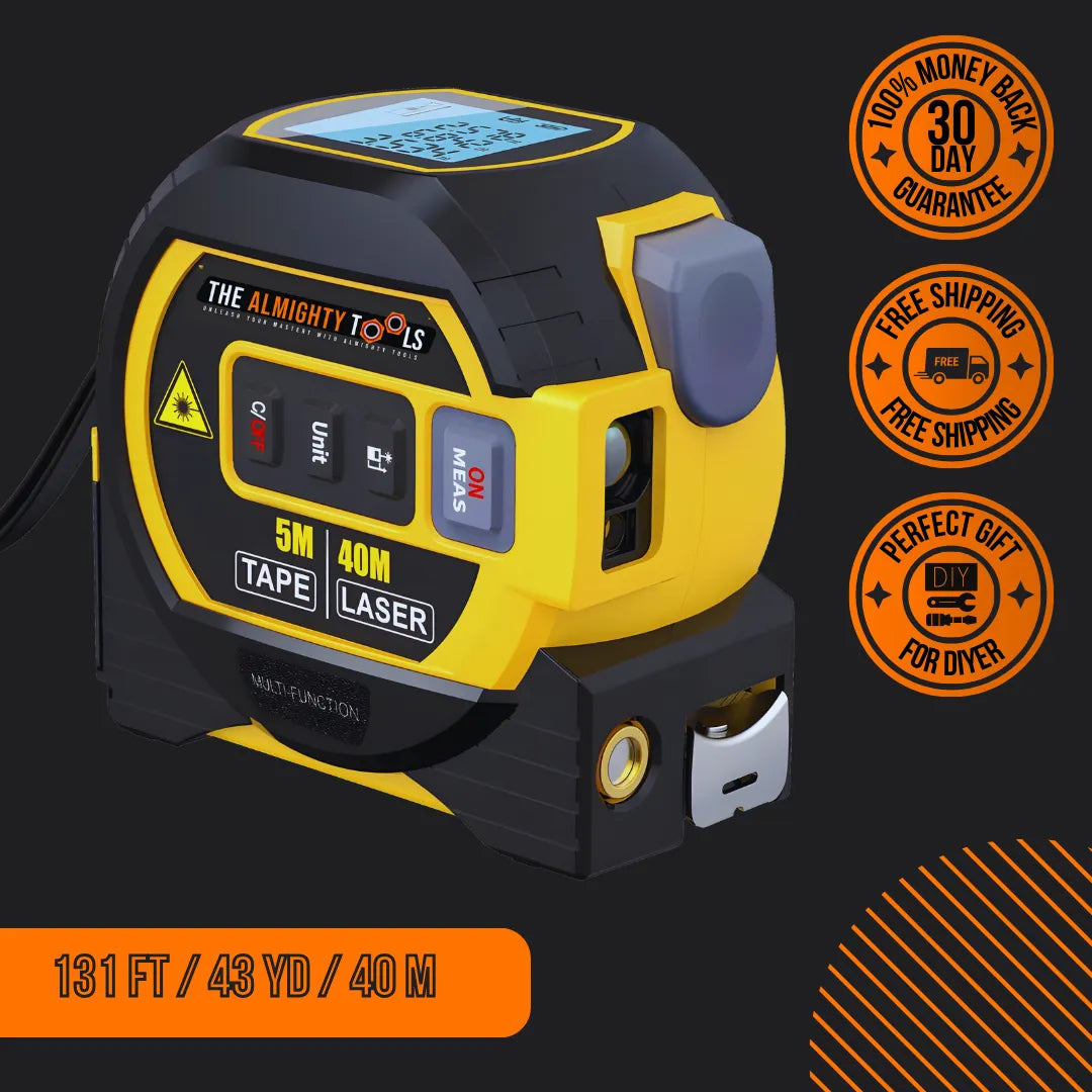 📐The Almighty Ruler™ - Precise 3-in-1 Laser Measuring Tape Tool ...