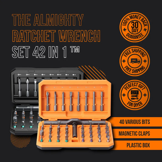 The Almighty Ratchet Wrench Set 42 in 1™