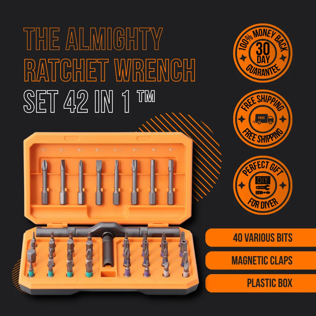 The Almighty Ratchet Wrench Set 42 in 1™